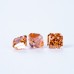 Orange Color Crushed Ice Cut Cubic Zirconia 