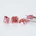 padparadscha Color Crushed Ice cut Cubic Zirconia 