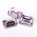 Pink Color Crushed Ice Cut Cubic Zirconia