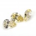 Canary Yellow Crushed Ice Cut Cubic Zirconia 