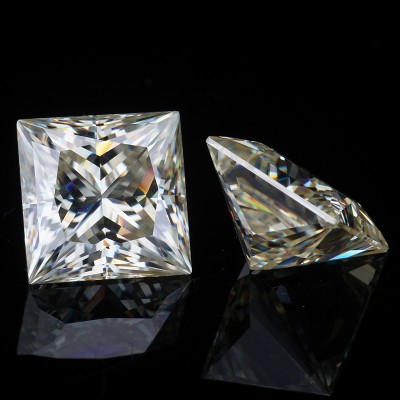 I-J-K Color Princess Cut Created Moissanite Loose Gemstone