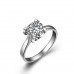 Starsgem 7mm 8 hearts and 8 arrows DEF 18K moissanite engagement ring test positive vvs moissanite wedding ring 