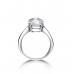 Starsgem 18K DEF 9*11MM Luxury Cushion Cut Moissanite Engagement Ring VVS 4ct Moissanite Ring for Women