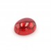 Flat Back Cabochon Oval Shape 10x12mm Lab Grown Ruby Gemstone