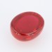 Flat Back Cabochon Oval Shape 10x12mm Lab Grown Ruby Gemstone