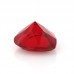 Heart Shape Lab Grown Ruby Gemstone