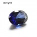 Oval Shape Blue Color Lab Grown Sapphire Gemstone
