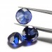 Round Shape Blue Color Lab Grown Sapphire Gemstone