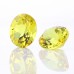 Oval Shape Yellow Color Lab Grown Sapphire Gemstone