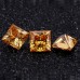 Starsgem Test Positive VVS Princess Cut New Champagne Color 5.5*5.5-12*12mm Loose Moissanite