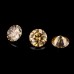 Starsgem Round Cut Loose Champagne Color 6.5-15mm Test Positive VVS Moissanite Gemstone For Jewelry Making