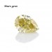 Starsgem High Quality Yellow Pear Cut Moissanite Gemstone for Jewelry Making