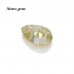 Starsgem High Quality Yellow Pear Cut Moissanite Gemstone for Jewelry Making