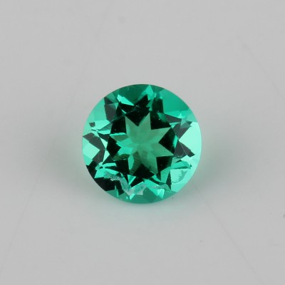 Round Shape Loose Lab Grown Emerald Columbia Green Color Hydrothermal Emerald