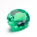 Oval Shape Lab Grown Emerald Gemstone