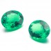 Oval Shape Lab Grown Emerald Gemstone