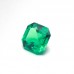 Asscher Cut Lab Grown Emerald Gemstone