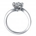 Starsgem 6.5MM 1CT F Moissanite S925 Silver Ring for Women