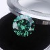 Green Color Round Shape 3 Carat 9.0mm VS Clarity Created Moissanite Loose Gemstone